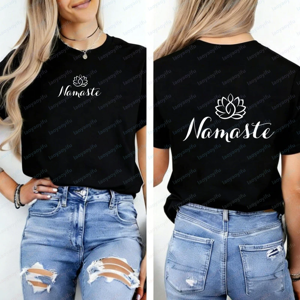Pilates Yoga Gifts - Футболка Namaste, модный дизайн для йоги