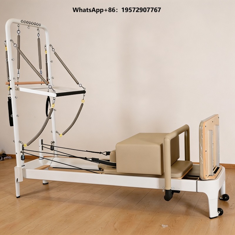 Pilates Yoga Loft - Белый пилатес-реформер для тренировки кора, йоги