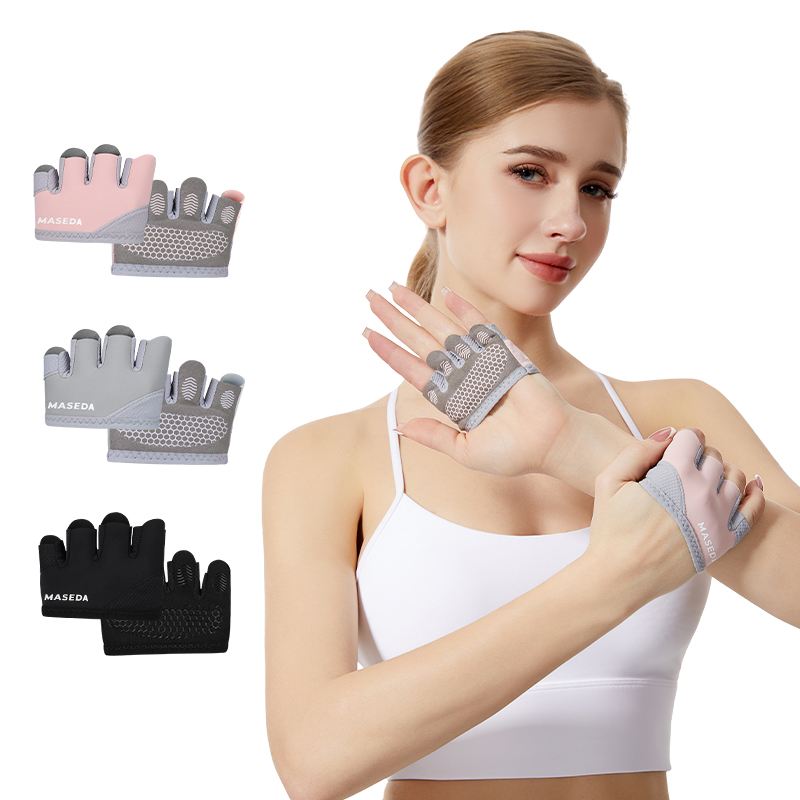 Pilates Yoga Origin - Пара фитнес-перчаток без пальцев: спортивные перчатки