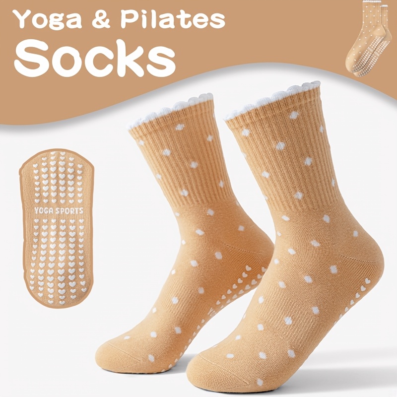 Pilates Yoga Gifts - Женские коричневые носки для йоги с