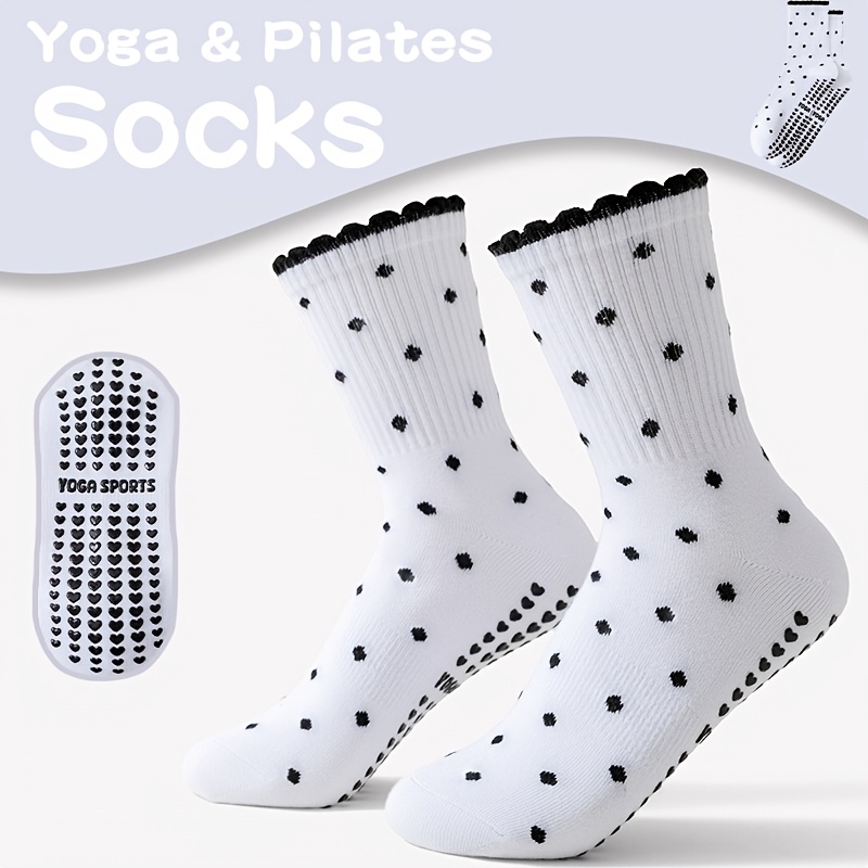 Pilates Yoga Gifts - Женские белые носки для йоги с