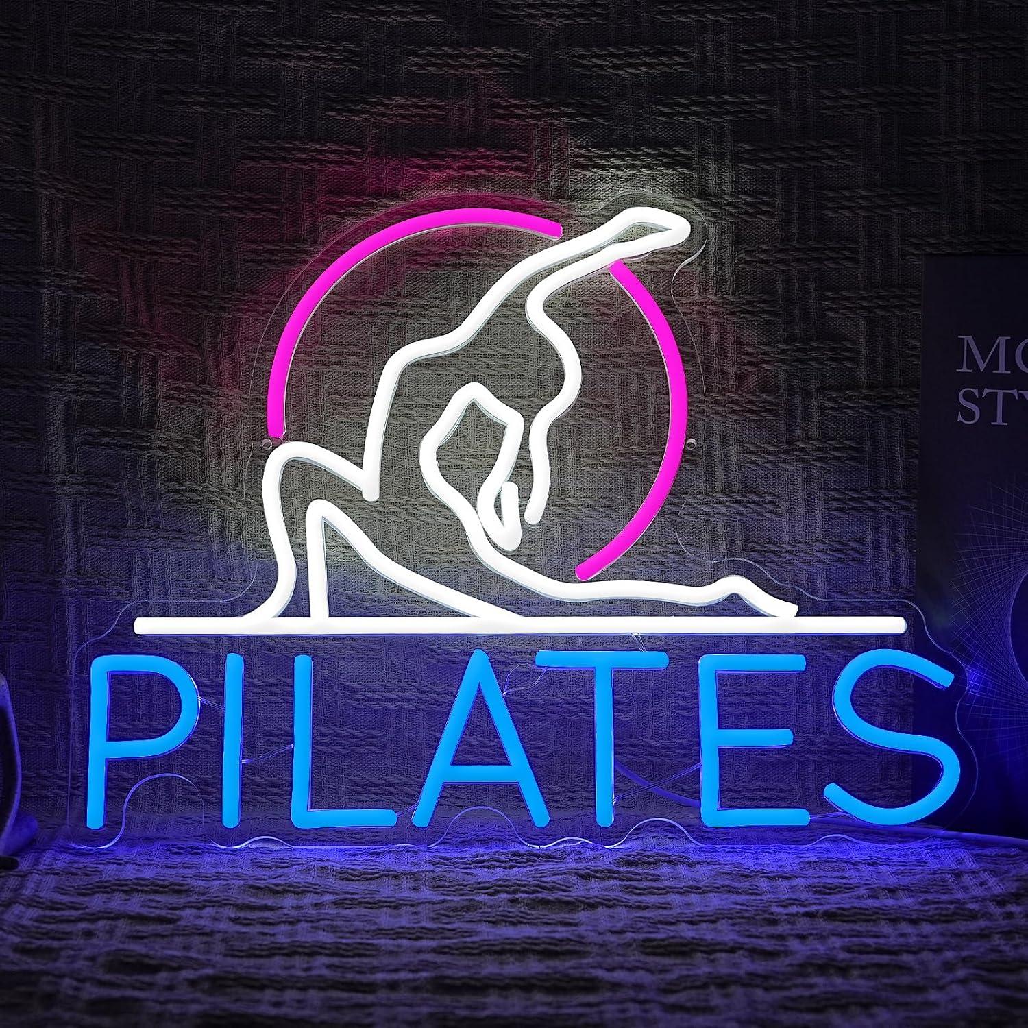 Pilates Yoga Gifts - Неоновая вывеска для йоги и пилатеса,