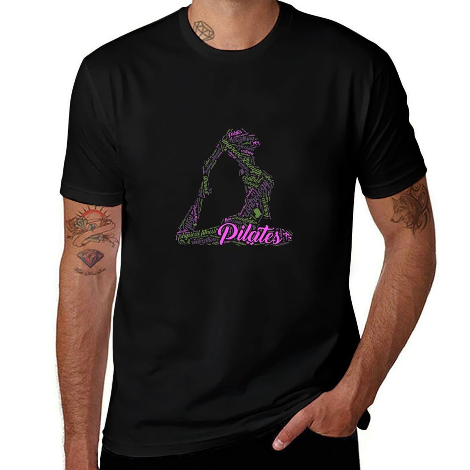 Pilates Yoga Gifts - Женская футболка с забавным принтом в