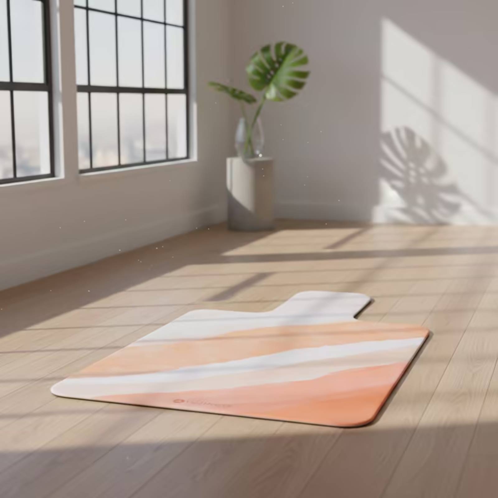 Pilates & Yoga Knokke - Коврик для фитнеса из замши, нескользящий,
