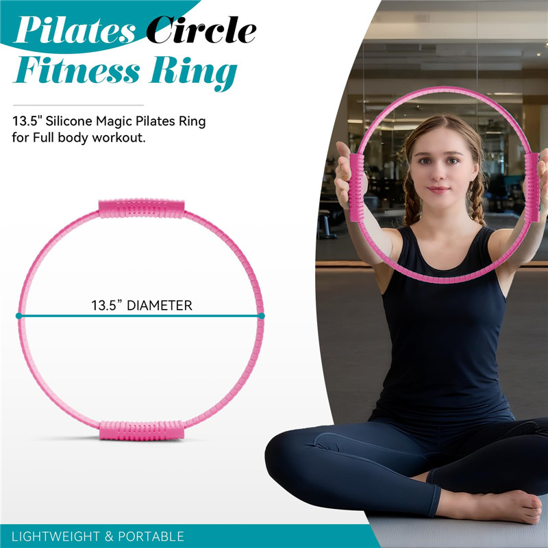 Pilates Yoga Circle - Экологичное силиконовое кольцо для йоги и