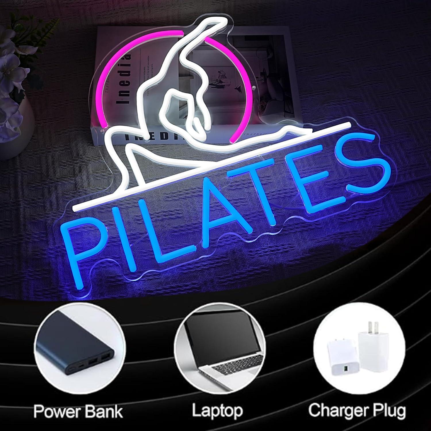 Неоновая вывеска для йоги и пи – обзор и цена Pilates Yoga Gifts