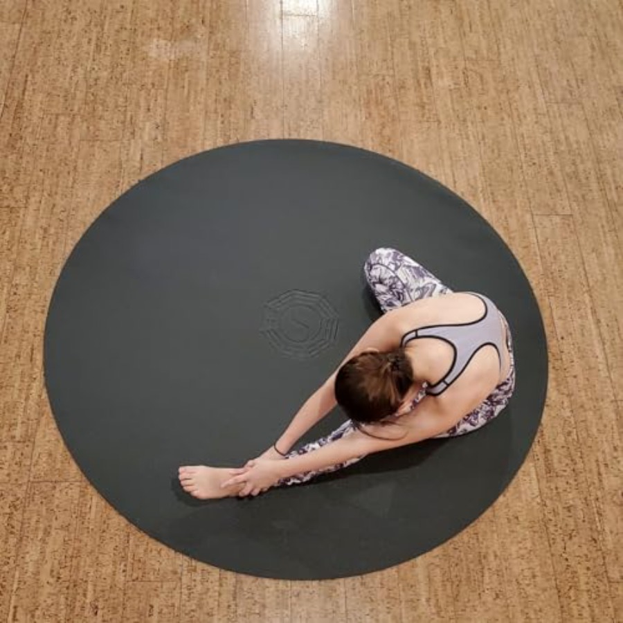 Круглый коврик для йоги 72x6 ф – обзор и цена Pilates Yoga Taichi